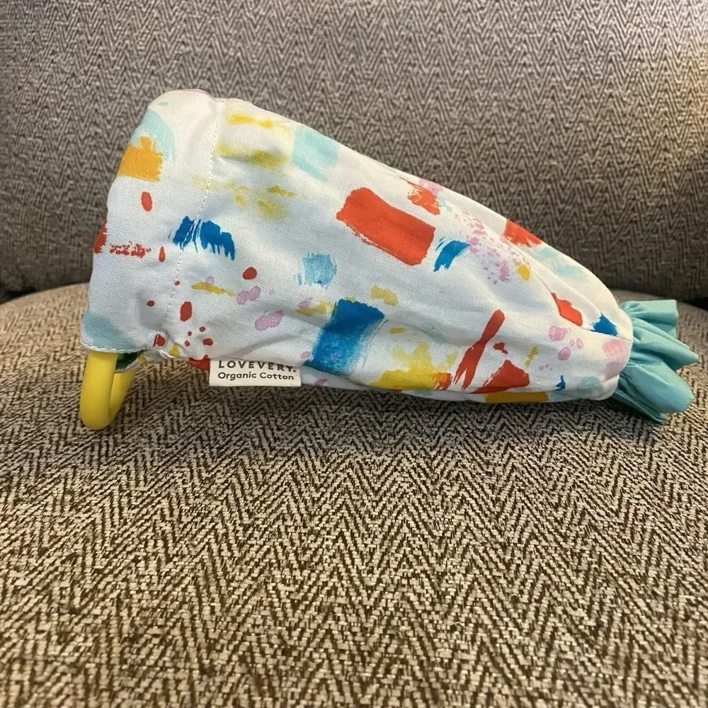 Lovevery Organic Cotton Sensory Multicolor Pouch Scoop Thinker Play Kit 11-12 mo